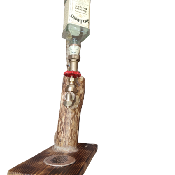 Χειροποίητο ξύλινο drink dispenser 60εκ - ξύλο, μέταλλο, διακοσμητικά - 2
