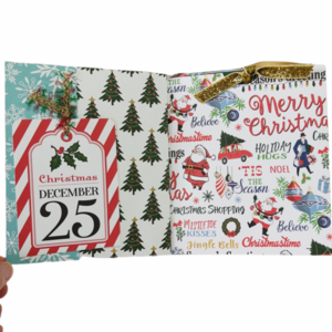 Χριστουγεννιάτικο ρετρό άλμπουμ για φωτογραφίες - δώρο, χειροποίητα, άλμπουμ, χριστουγεννιάτικα δώρα, άγιος βασίλης - 5
