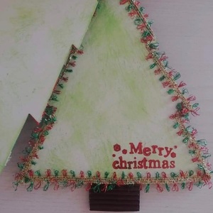 Christmas tree guest book - merry christmas, ευχετήριες κάρτες - 5