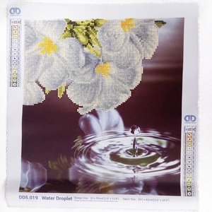 Καμβάς με αστραφτερά "Διαμαντάκια" - "Water Droplet, 38 x40,5 εκ - δώρο, διακόσμηση