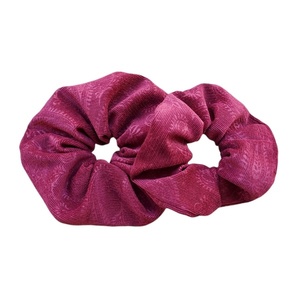 Scrunchie/ Λαστιχάκι μαλλιών 'fluffy μπορντό λαχούρι' - 1 τεμ. (medium μέγεθος) - βελούδο, για τα μαλλιά, λαστιχάκια μαλλιών - 2