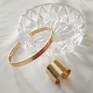 Φαρδύ δαχτυλίδι σε χρυσή απόχρωση - ορείχαλκος, μπρούντζος, μεγάλα, αυξομειούμενα - 5