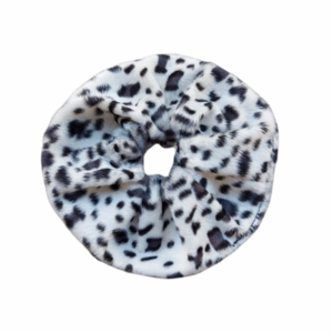 Scrunchie/ Λαστιχάκι μαλλιών animal print 'λύγκας' - 1 τεμ. (large) - animal print, βελούδο, για τα μαλλιά, λαστιχάκια μαλλιών