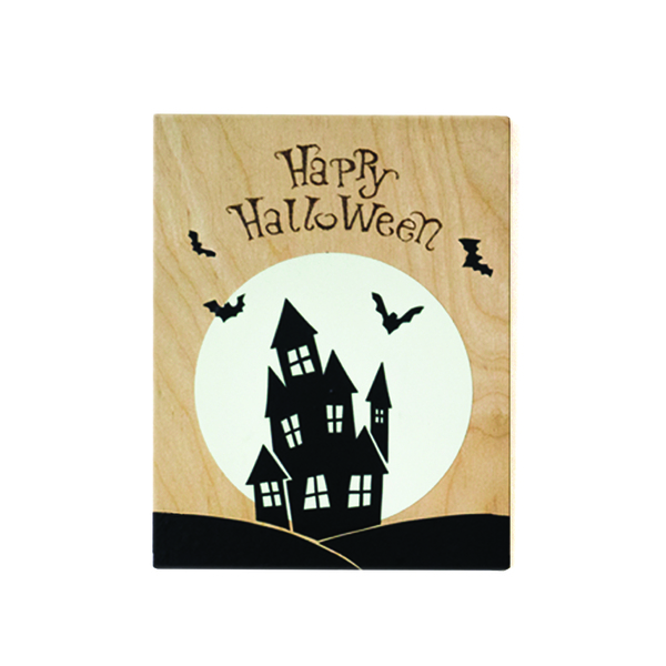 "Happy Halloween" ξύλινος διακοσμητικός πίνακας που φωσφορίζει στο σκοτάδι, 22x28 εκ - πίνακες & κάδρα, halloween, ξύλινα διακοσμητικά