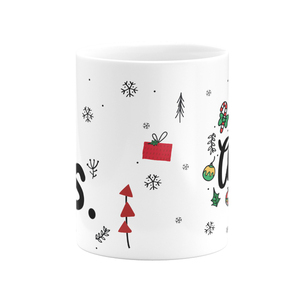 003 Σετ 2 κεραμικές εκτυπωμένες κούπες χριστουγεννιάτικες - κεραμικό, χριστουγεννιάτικο, χριστουγεννιάτικα δώρα, κούπες & φλυτζάνια - 2