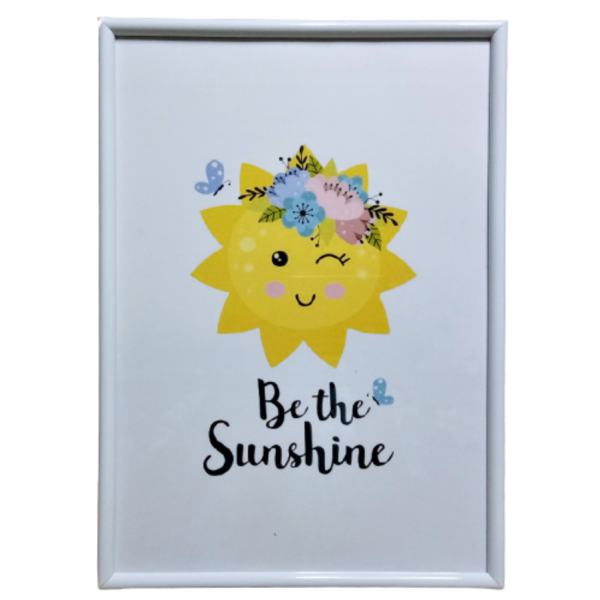 Παιδικό κάδρο ¨be the sunshine ¨ ( 22χ 31 εκ. ) για κοριτσάκι - πίνακες & κάδρα, κορίτσι, δώρο, προσωποποιημένα, παιδικά κάδρα - 4