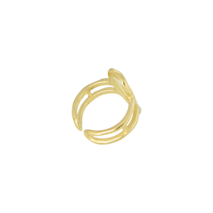 Δαχτυλίδι Αυξομειούμενο "Aztec Drop" - επιχρυσωμένα, δάκρυ, γεωμετρικά σχέδια, boho, αυξομειούμενα - 5