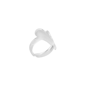 Δαχτυλίδι Φαρδύ Αυξομειούμενο "Big Heart" - επιχρυσωμένα, καρδιά, επάργυρα, boho, αυξομειούμενα - 5