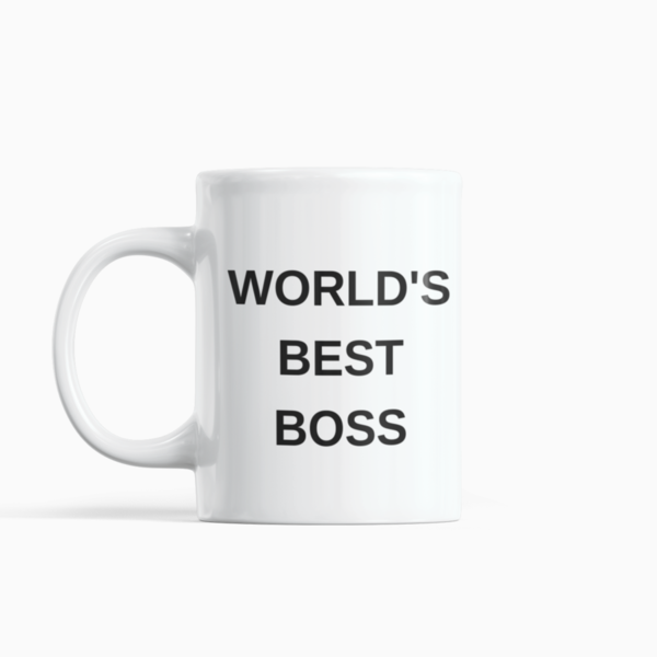 Κούπα με εκτύπωση World's Best Boss - χριστουγεννιάτικο, κούπες & φλυτζάνια