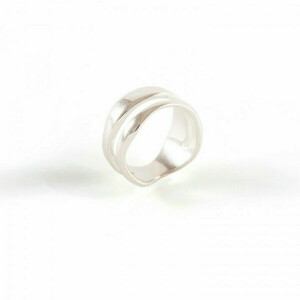 Διπλό δαχτυλίδι από ασήμι Αφθονία - ασήμι, boho, σταθερά, για γάμο, μεγάλα
