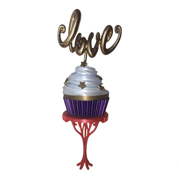Forever CupCake Love- Topper για Τουρτα - δώρα επετείου, διακοσμητικά για τούρτες, διακοσμητικά