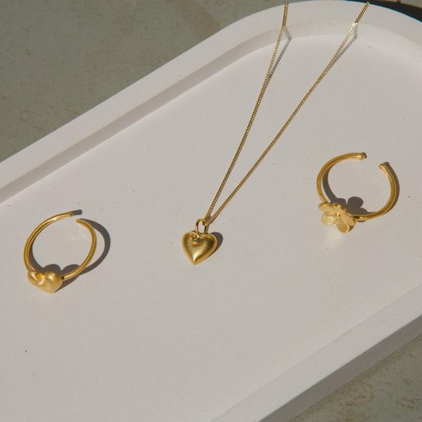 tiny heart necklace - ασήμι, charms, καρδιά, κοσμήματα - 5
