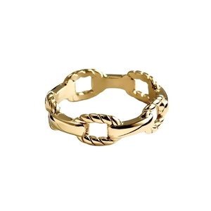 Δαχτυλίδι ασήμι 925- Chain chain - επιχρυσωμένα, ασήμι 925, επάργυρα, βεράκια, αυξομειούμενα - 3