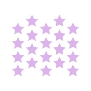 Αυτοκόλλητα Τοίχου Αστέρια Λιλά από βινύλιο Σετ 20 Τεμαχίων 7x7εκ - κορίτσι, αστέρι, διακοσμητικά, αυτοκόλλητα