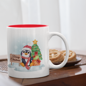 Χριστουγεννιάτικη κούπα λευκή με εκτύπωση - πηλός, χριστουγεννιάτικο, χριστουγεννιάτικα δώρα, κούπες & φλυτζάνια - 2