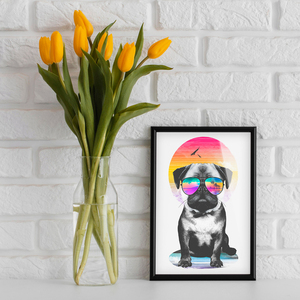 Καδράκι Cool Dog 21x30cm - πίνακες & κάδρα, αφίσες, σκυλάκι, ζωάκια - 3