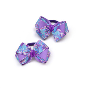 Purple bows - λαστιχάκια μαλλιών