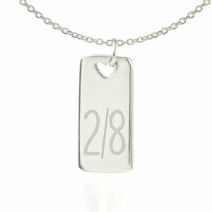 Κολιέ με χάραξη αριθμών σε αλυσίδα Ασήμι 925 - charms, επιχρυσωμένα, ασήμι 925, όνομα - μονόγραμμα, κοντά, δώρα για γυναίκες - 2