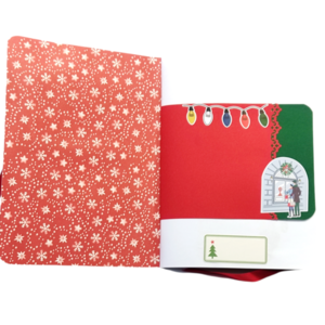 Σημειωματάριο journal Άγιος Βασίλης - vintage, χειροποίητα, χριστουγεννιάτικο - 5