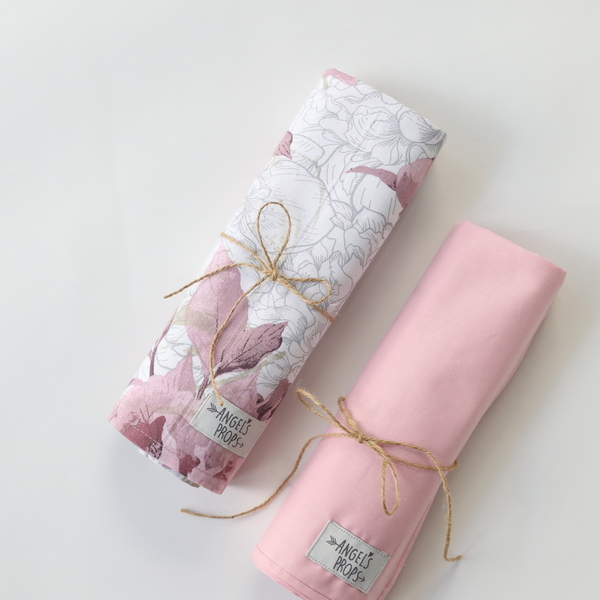 Newborn Box - Σετ νεογέννητου 10 τεμαχίων - "Sweet Floral" - κορίτσι, δώρα για βάπτιση, βρεφικά, προίκα μωρού, σετ δώρου - 4