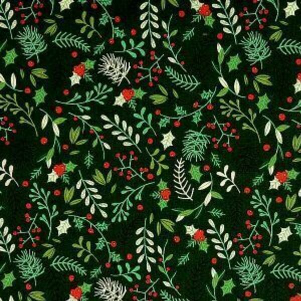 Χριστουγεννιάτικο scruncie- χριστουγεννιάτικο φλοράλ πράσινο - ύφασμα, χριστουγεννιάτικο, λαστιχάκια μαλλιών - 2