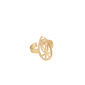 Δαχτυλίδι "Οβάλ Τουλίπα" - ασήμι, επάργυρα, γεωμετρικά σχέδια, λουλούδι, αυξομειούμενα - 3