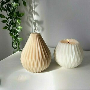 3D pear soy candle - αρωματικά κεριά, διακοσμητικά - 2