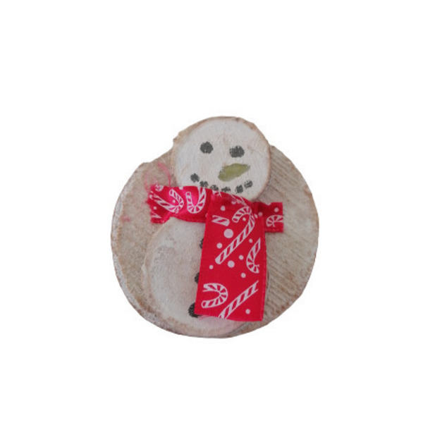 Διακοσμητικό χιονάνθρωπος ⛄ - ξύλο, διακοσμητικά