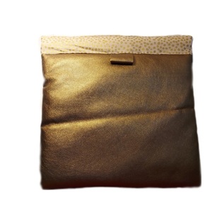 Τσαντάκι/ Snap bag δερματίνη μεταλιζέ χρυσό - δέρμα, clutch, all day, χειρός, τσαντάκια