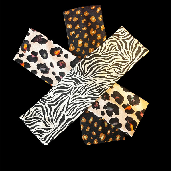 Ελαστική κορδέλα μαλλιών leopard - ύφασμα, animal print, γυναικεία, δώρα για γυναίκες, κορδέλες μαλλιών - 2