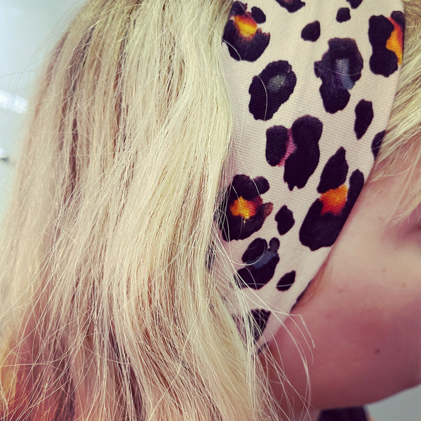 Ελαστική κορδέλα μαλλιών leopard - ύφασμα, animal print, γυναικεία, δώρα για γυναίκες, κορδέλες μαλλιών - 3