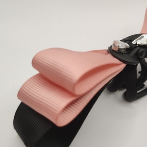 Σατέν ροζ φιόγκος - hair clips