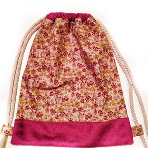 flower blossom bag - ύφασμα, πλάτης, φλοράλ, all day