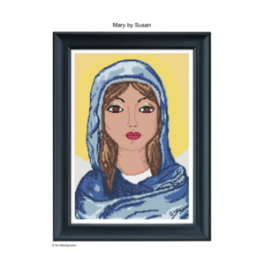 PDF (εκτυπώσιμο) σχέδιο για κέντημα "Mary by Susan" - DIY