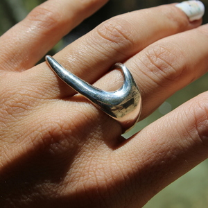 Διπλό δαχτυλίδι από ασήμι 925 - ασήμι 925, αυξομειούμενα - 4