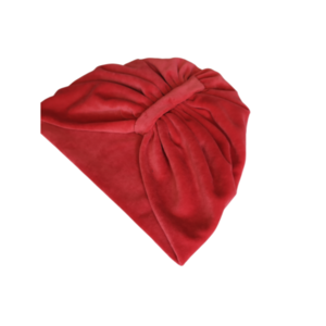 Κόκκινο βελούδινο χειμωνιάτικο γυναικείο τουρμπάνι - γυναικεία, βελούδο, για τα μαλλιά, χειμώνας, τουρμπάνι - 2