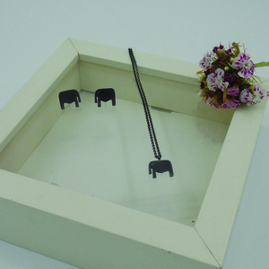 "Belle" Ασημένια σκουλαρίκια σε σχήμα ελέφαντα επιροδιωμένα - ασήμι 925, καρφωτά, μικρά, καρφάκι - 3