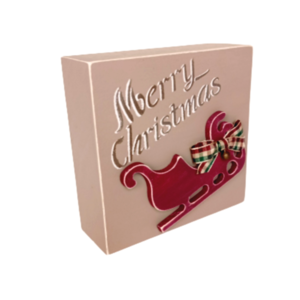 Επιτραπέζιο ξύλινο χριστουγεννιάτικο διακοσμητικό έλκηθρο 12*12*4 - ξύλο, δώρο, διακοσμητικά, πρωτότυπα δώρα