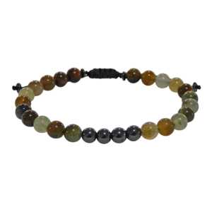 Ανδρικό βραχιόλι Jade colours - hematite - ημιπολύτιμες πέτρες, βραχιόλια, δώρα για άντρες - 2