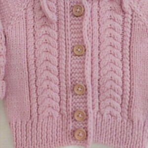 Πλεκτή ζακέτα για μωρό - κορίτσι, αγόρι, 0-3 μηνών, βρεφικά ρούχα - 5