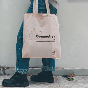 Tote Bag Connection Organic Cotton - ύφασμα, ώμου, all day, tote, πάνινες τσάντες - 3