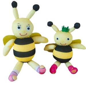 Μέλισσες σετ χειροποίητες από κάλτσες 44 εκατοστά - λούτρινα, για παιδιά, για μωρά
