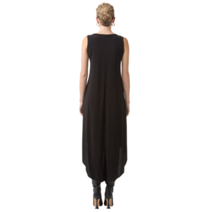 “TERSI” Φόρεμα με ασσύμετρο μήκος - βισκόζη, mini, αμάνικο, all day - 4