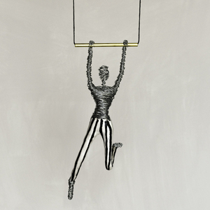 Circus Acrobat Modern Art Sculpture - δώρο, μεταλλικό, διακοσμητικά