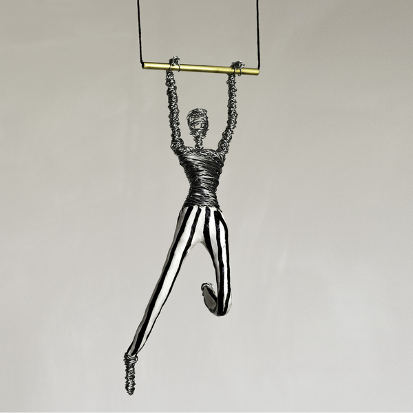 Circus Acrobat Modern Art Sculpture - δώρο, μεταλλικό, διακοσμητικά - 2