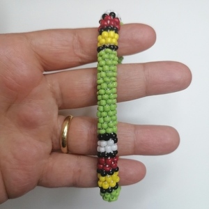 African style Βραχιόλι με χάντρες crochet knitted...- - χάντρες, χεριού, αυξομειούμενα - 2
