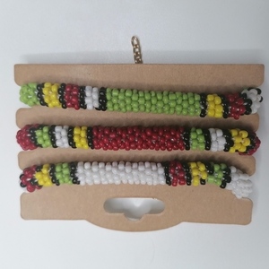 African style Βραχιόλι με χάντρες crochet knitted...- - χάντρες, χεριού, αυξομειούμενα - 3
