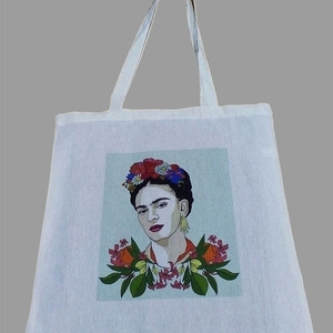 Τσάντα Frida Kahlo - ύφασμα, ώμου, all day, tote, πάνινες τσάντες, φθηνές