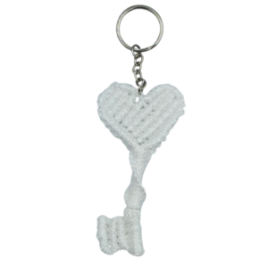 Μπρελοκ Καρδια Κλειδι Mini - ζευγάρια, πλεκτά - 3