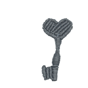 Μπρελοκ Καρδια Κλειδι Mini - ζευγάρια, πλεκτά - 4